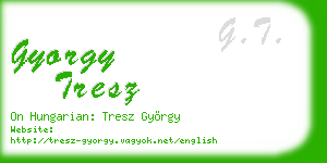 gyorgy tresz business card