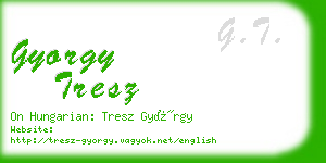 gyorgy tresz business card